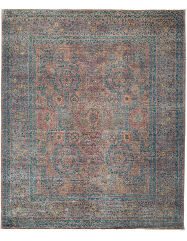 Rug Mamlouk Pakistan 254x301 Muted Teal Terraco