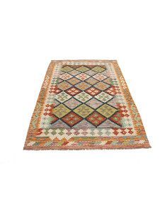 Kilim 125x184 Cm Kilim Afghanistan Hand-carded Wool warp: 2