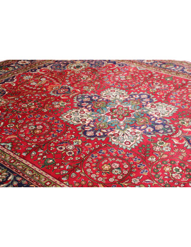 Tabriz 260x336 Cm Tabriz, Persia, Hand-carded Wool (warp: