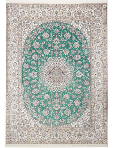 Nain 9la 252x350 Cm Nain 9la, Persia, Hand-carded Wool And