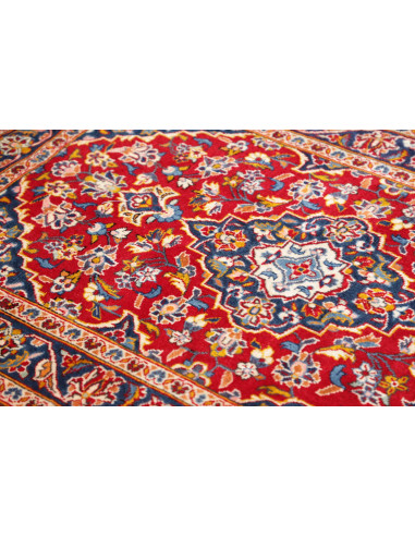 Kashan Fine 98x146 Cm Kashan Fine, Persia, Hand-carded Wool