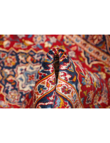 Kashan Fine 98x146 Cm Kashan Fine, Persia, Hand-carded Wool