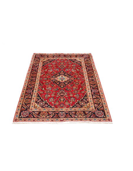 Kashan Fine 97x140 Cm Kashan Fine, Persia, Hand-carded Wool