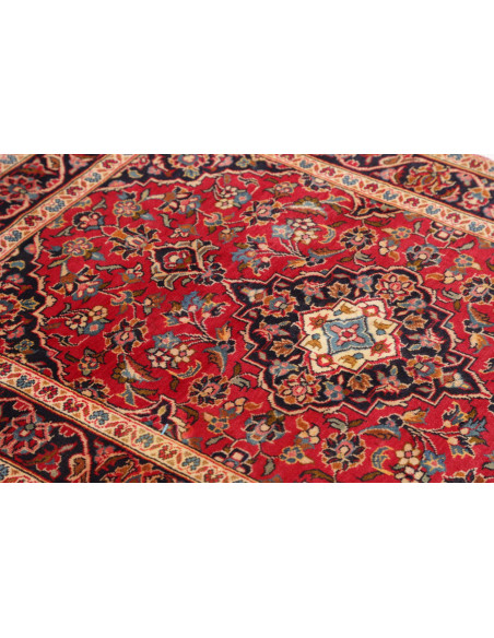Kashan Fine 97x140 Cm Kashan Fine, Persia, Hand-carded Wool