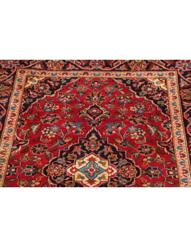 Kashan Fine 97x140 Cm Kashan Fine, Persia, Hand-carded Wool