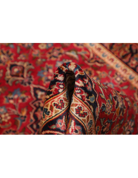 Kashan Fine 97x140 Cm Kashan Fine, Persia, Hand-carded Wool