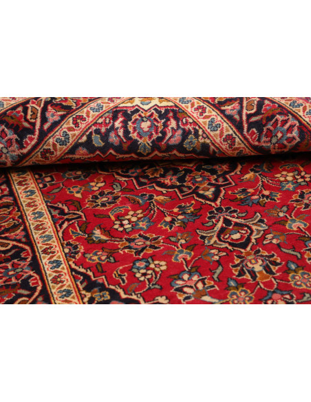 Kashan Fine 97x140 Cm Kashan Fine, Persia, Hand-carded Wool