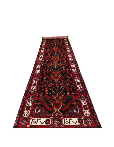 Hamadan 102x477 Cm Hamadan, Persia, Hand-carded Wool (cotton