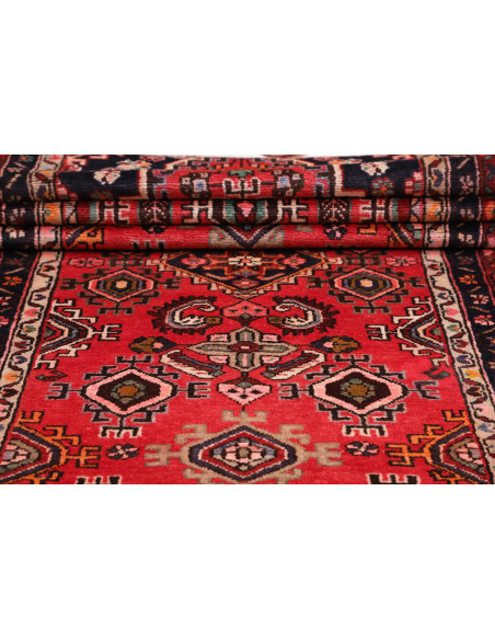 Hamadan 103x425 Cm Hamadan Persia Lana Cardata A Mano Cotone