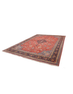 Tappeto Sarough Persia azzurro arancione 290x397 2