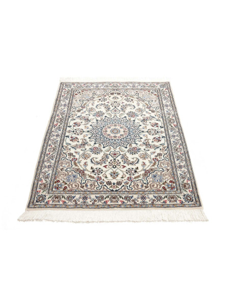 Tappeto Nain 9La Persia bianco azzurro 102x124
