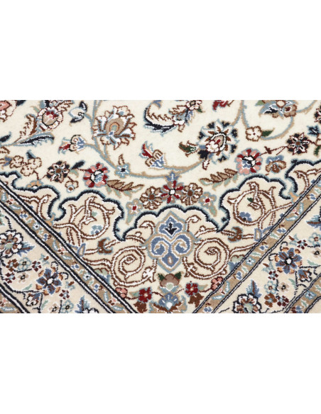 Tappeto Nain 9La Persia bianco azzurro 102x124