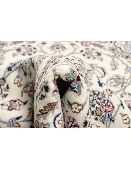 Tappeto Nain 9La Persia bianco azzurro 102x124