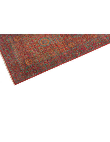Rug Mamlouk Pakistan 82x391 Terracotta Red Blue