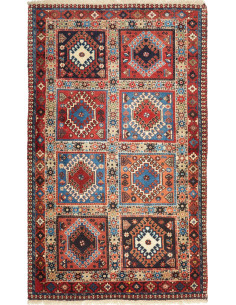 Tappeto Yalameh Persia marrone grigio 78x132