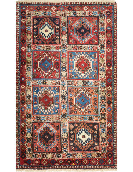 Tappeto Yalameh Persia marrone grigio 78x132