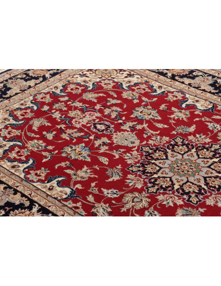 Rug Isfahan Persia beige grey 108x174