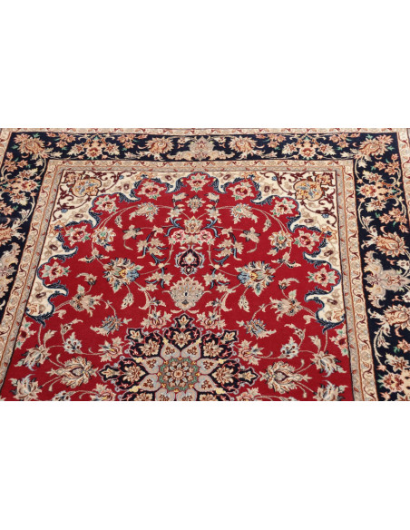 Rug Isfahan Persia beige grey 108x174