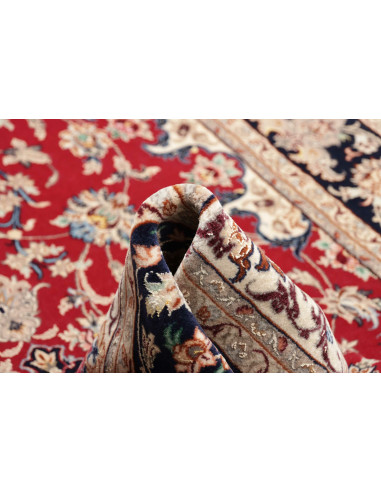 Rug Isfahan Persia beige grey 108x174