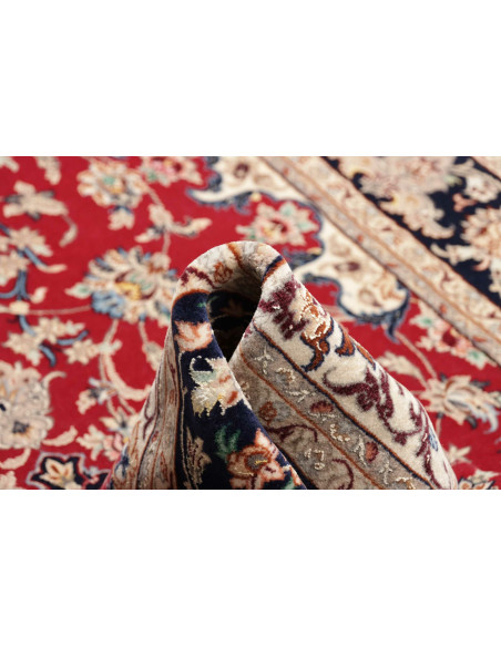 Rug Isfahan Persia beige grey 108x174