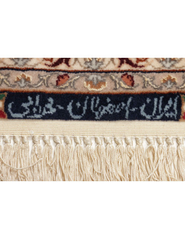 Rug Isfahan Persia beige grey 108x174