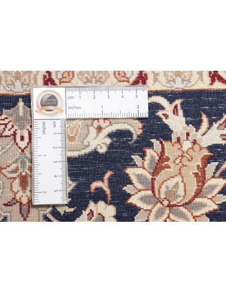 Rug Isfahan Persia beige grey 108x174