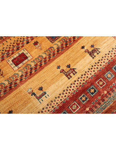 Tappeto Siva Pakistan 275x360 Rosso Ocra