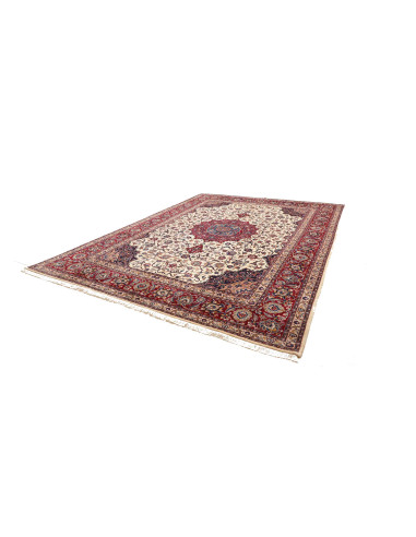 Tappeto Mashad Persia beige azzurro 300x385