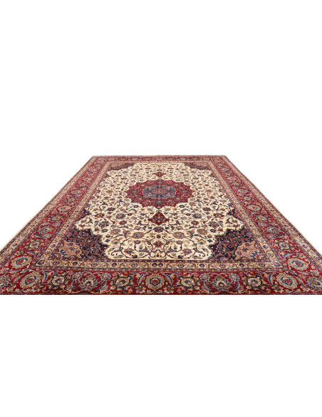 Rug Mashad Persia beige sky blue 300x385