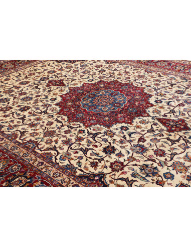 Tappeto Mashad Persia beige azzurro 300x385