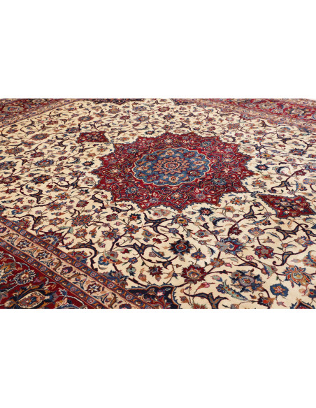 Rug Mashad Persia beige sky blue 300x385