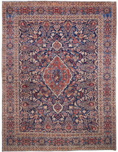 Rug Moud Persia sky blue yellow 297x393