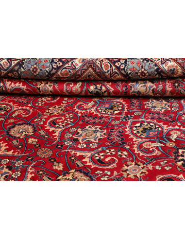 Rug Mashad Persia brown yellow 298x393