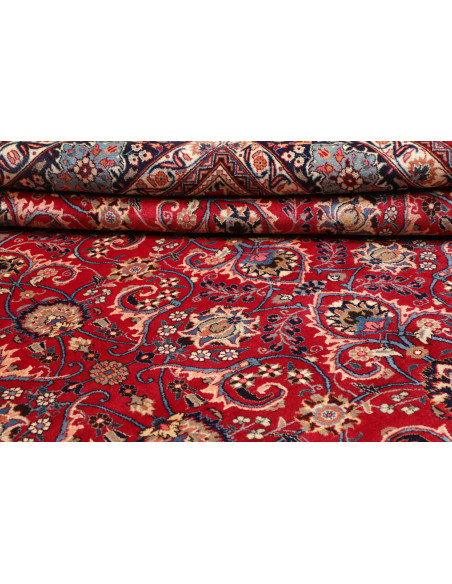 Rug Mashad Persia brown yellow 298x393