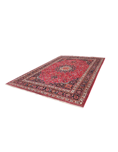 Rug Mashad Persia brown blue 248x340