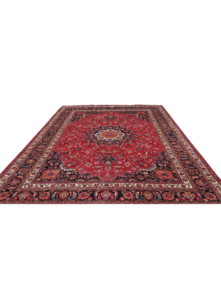 Rug Mashad Persia brown blue 248x340