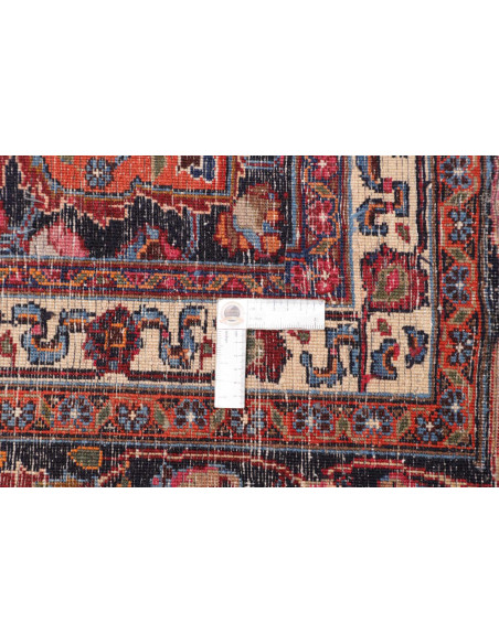 Rug Mashad Persia brown blue 248x340