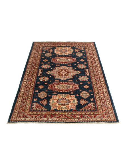 Kazak Fine 124x175 Cm Kazak Fine, Pakistan, Hand-carded Wool