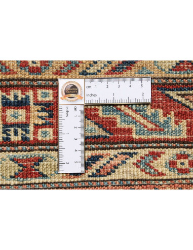 Kazak Fine 124x175 Cm Kazak Fine, Pakistan, Hand-carded Wool