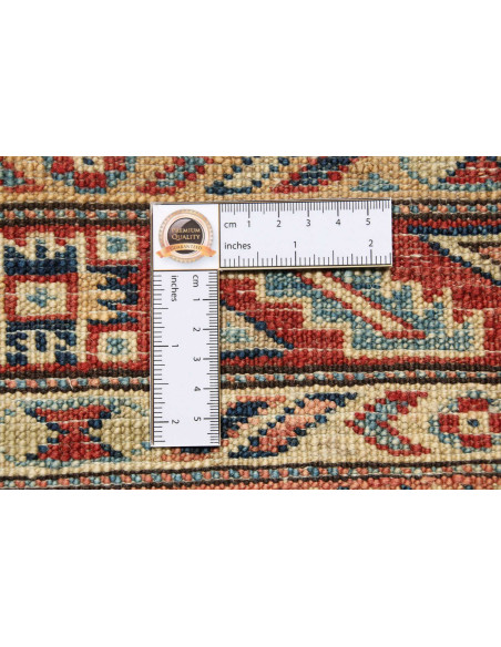 Kazak Fine 124x175 Cm Kazak Fine, Pakistan, Hand-carded Wool