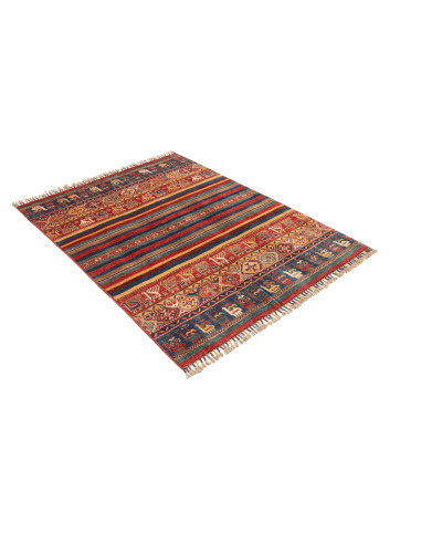 Rug Samarkand Pakistan brown grey 125x170