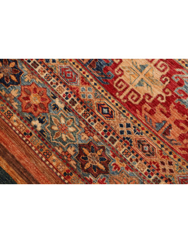 Tappeto Samarkand Pakistan 95x469 Rosso Terraco