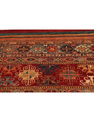 Tappeto Samarkand Pakistan 95x469 Rosso Terraco