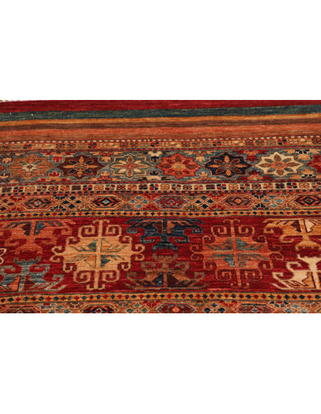 Tappeto Samarkand Pakistan 95x469 Rosso Terraco