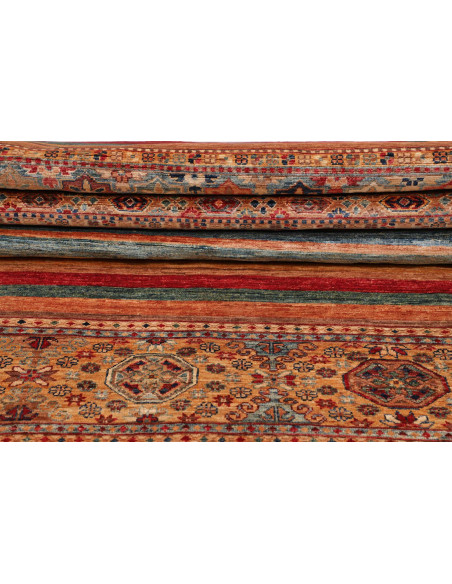 Tappeto Samarkand Pakistan 95x469 Rosso Terraco