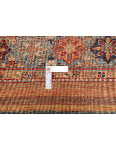 Tappeto Samarkand Pakistan 95x469 Rosso Terraco