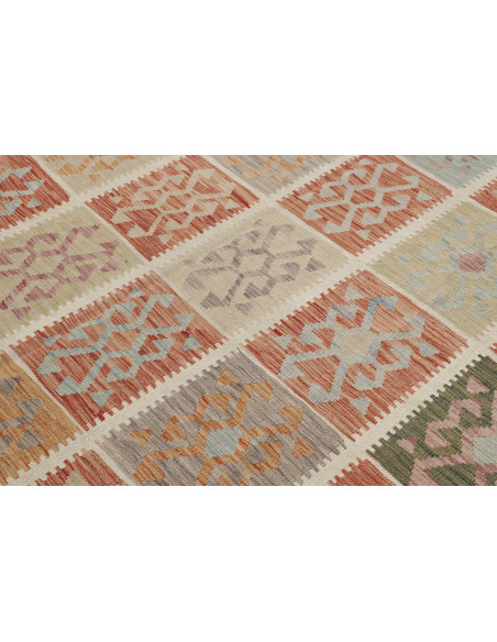 Kilim 404x496 Cm Kilim Afghanistan, Hand-carded Wool (cotton