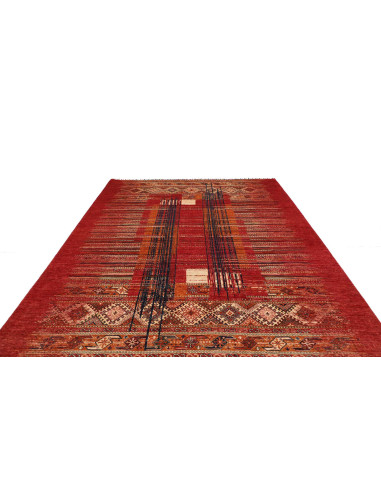 Rug Siva Pakistan 240x306 Red Blue
