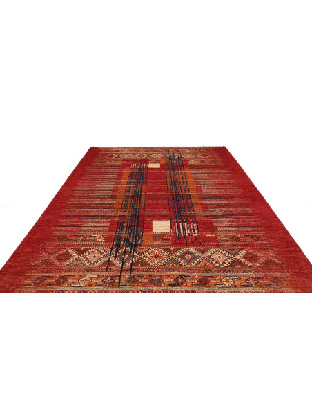 Rug Siva Pakistan 240x306 Red Blue