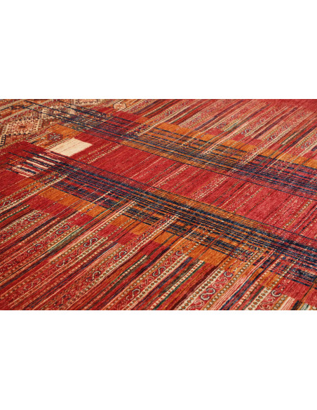 Rug Siva Pakistan 240x306 Red Blue